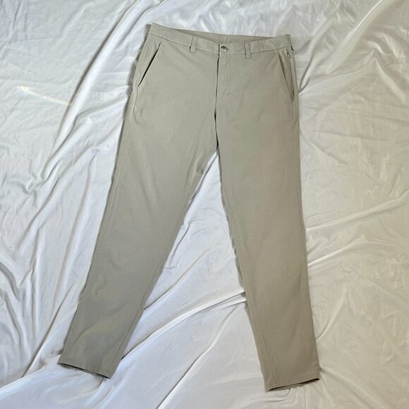 Lululemon Men's Commission Slim-Fit Pant Ventlight Size 34x34 Raw Linen